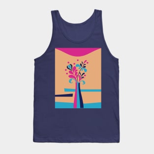 Flower Bouquet Vase Flowers Tank Top